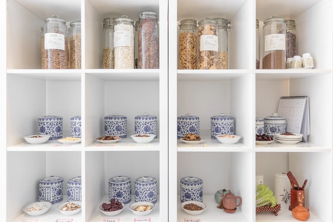 Chinese herbs and medicines at Tianyi Health Center